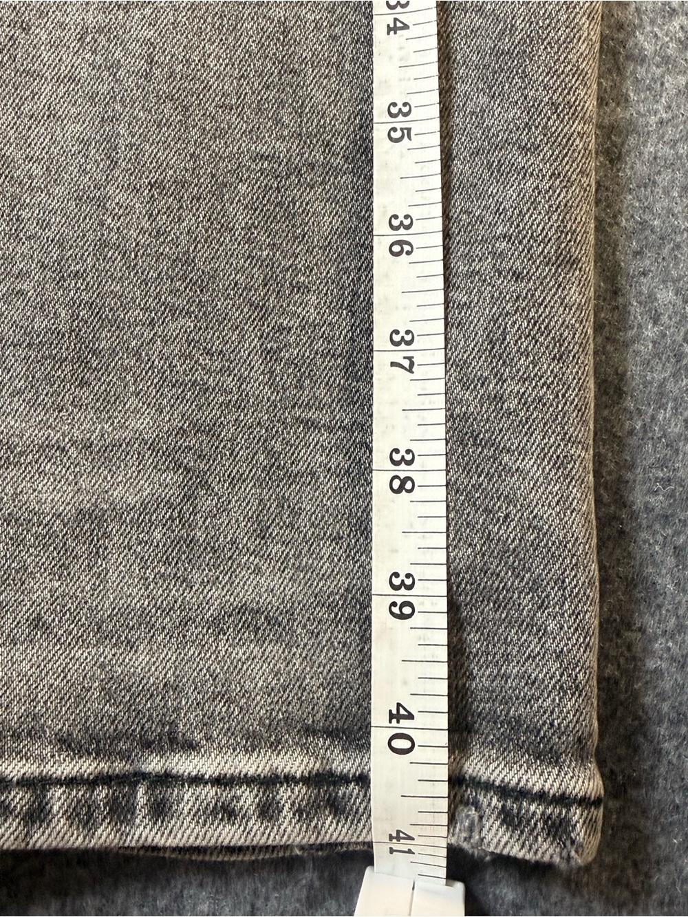 Pilcro Distressed Gray Wash Straight Leg Jeans Size 30 Grunge Y2K Streetwear - Picture 4 of 11